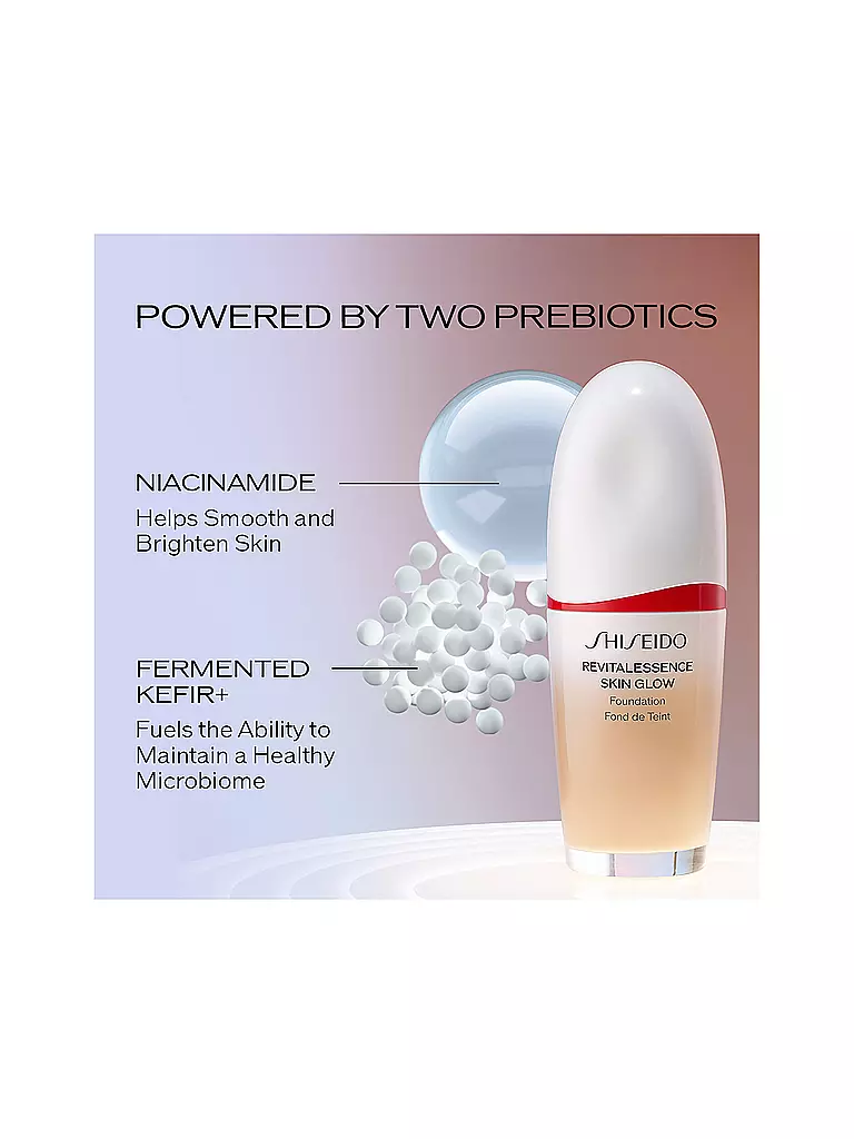 SHISEIDO REVITALESSENCE Skin Glow Foundation SPF30 PA+++ (200 Linen) hellbraun