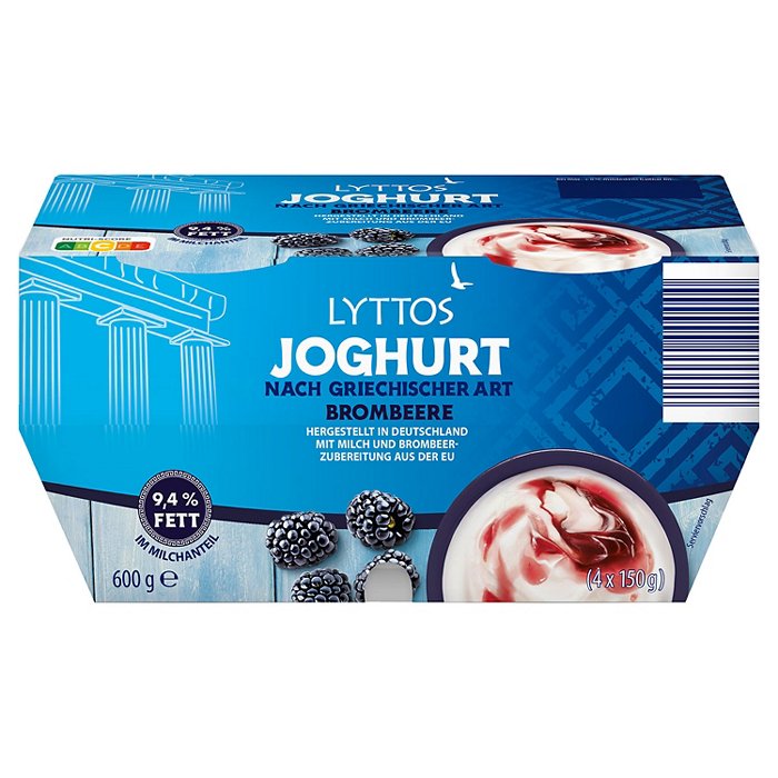 LYTTOS Fruchtjoghurt griechischer Art 600 g, Brombeere