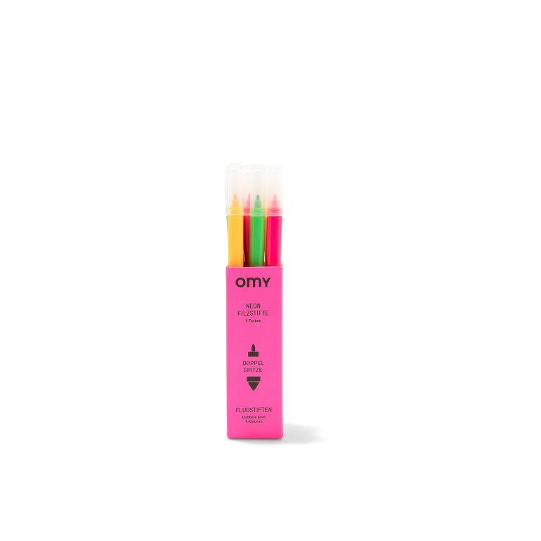 OMY Neon Filzstifte, Doppelspitze