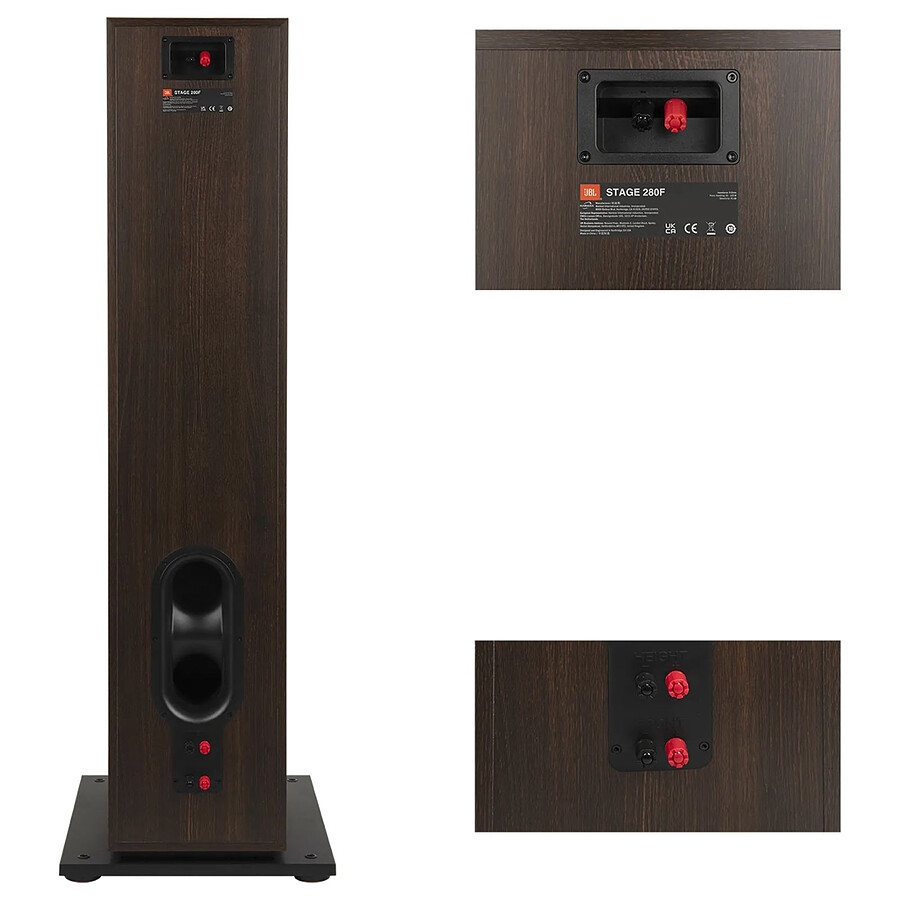 JBL 280F Stage 2 Espresso (la paire)