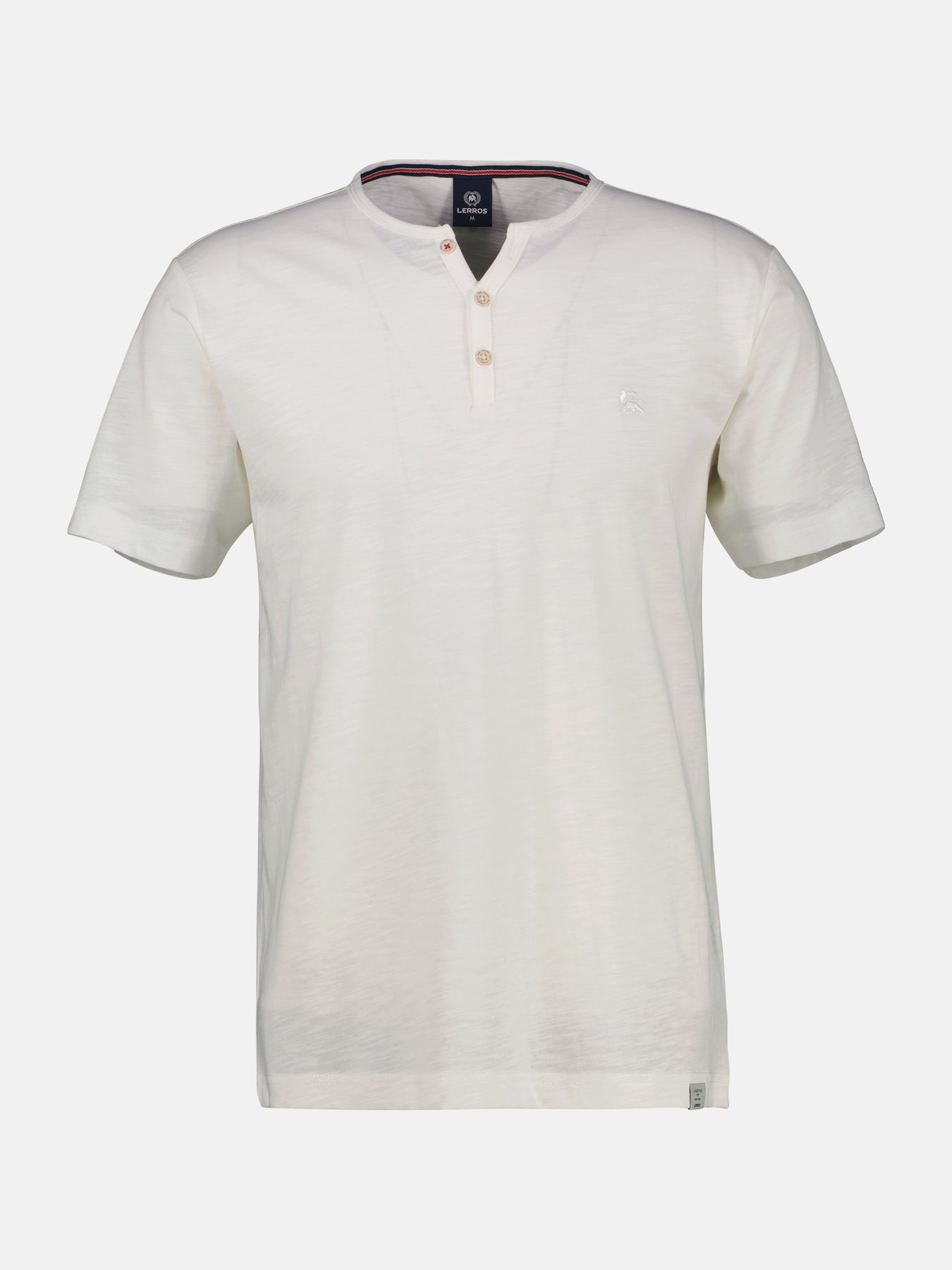 Unifarbenes Serafino-Shirt in Großen Größen