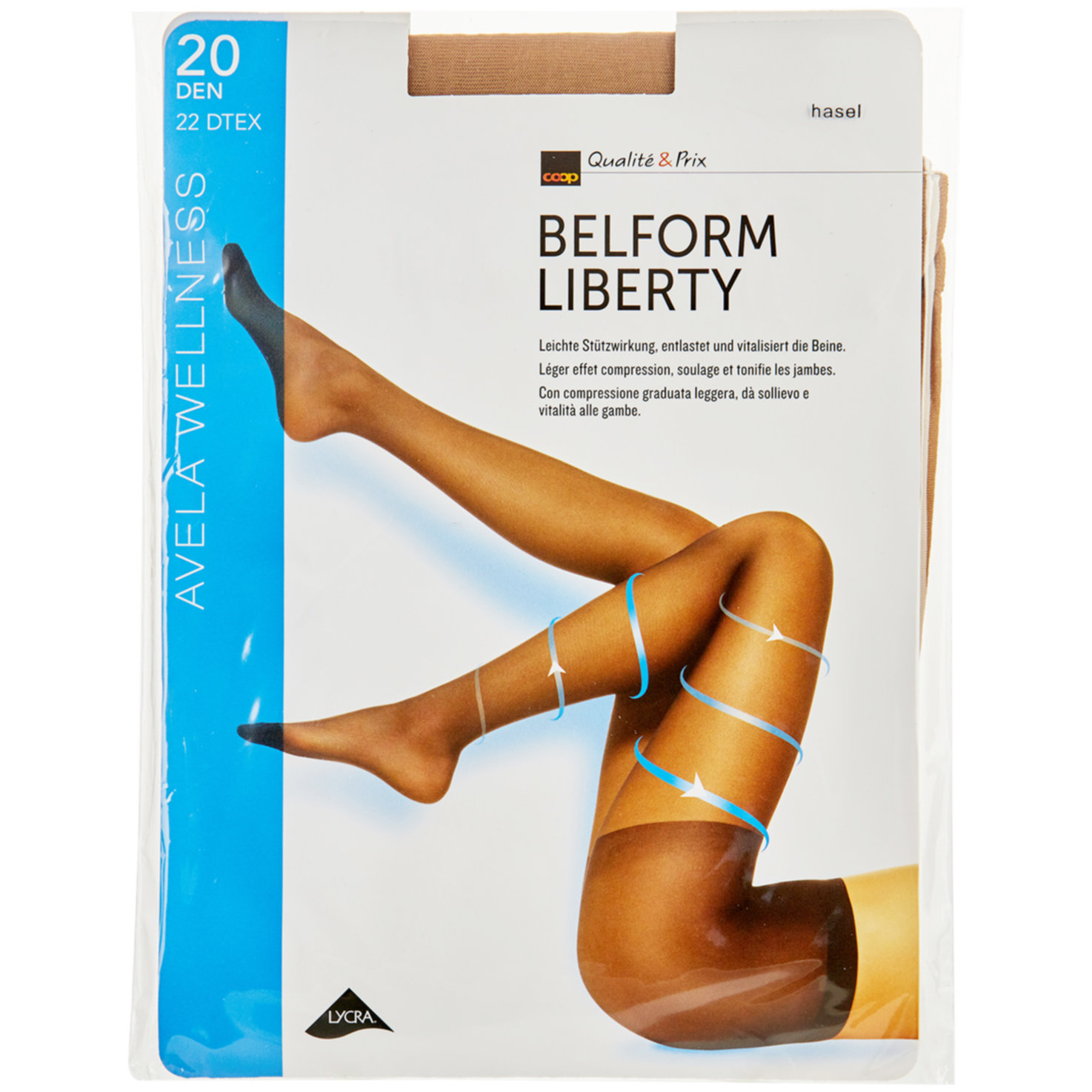 Avela Strumpfhose Belform Liberty Hasel