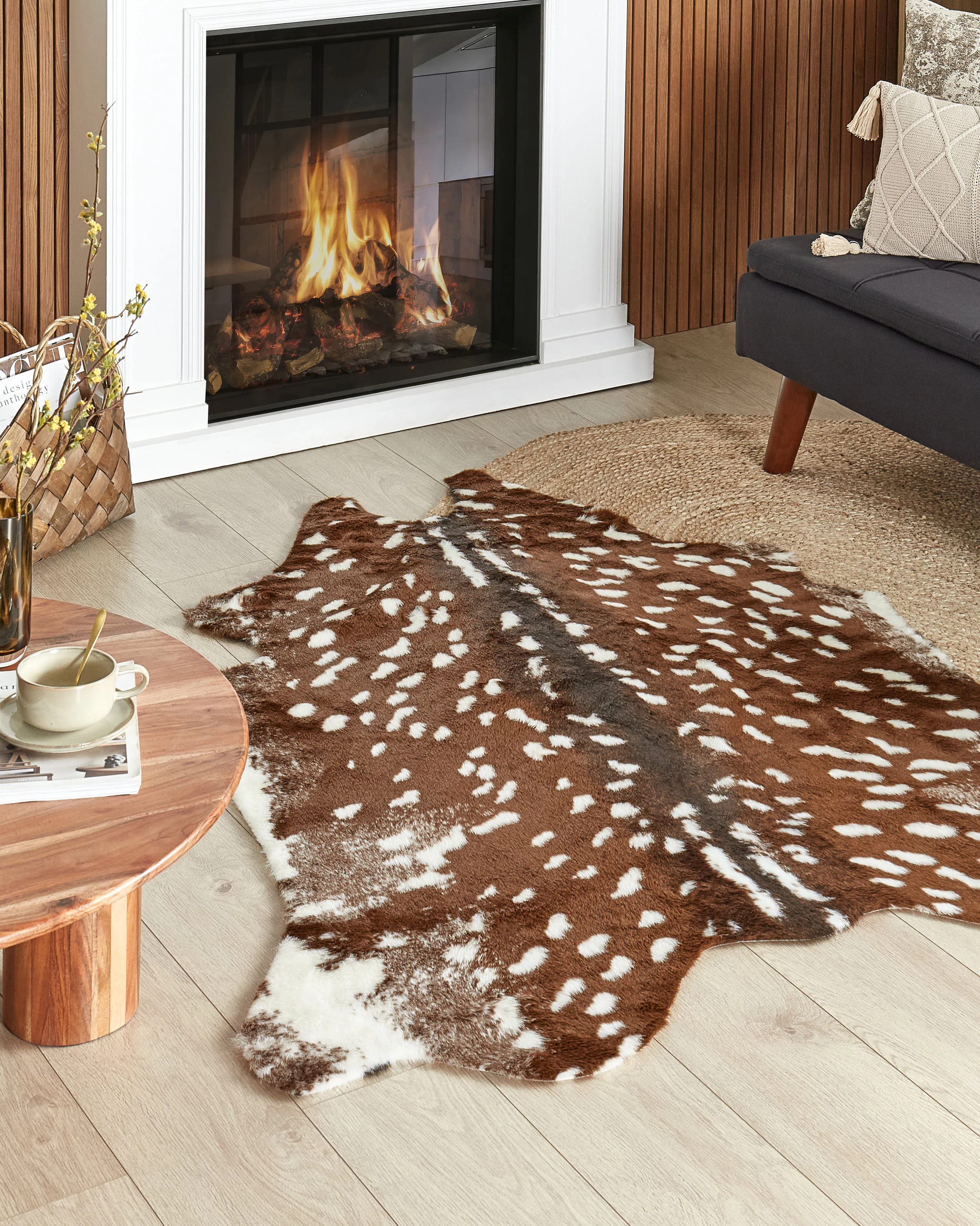 Kunstbontkleed KNOLL Bruin 130 x 170 cm