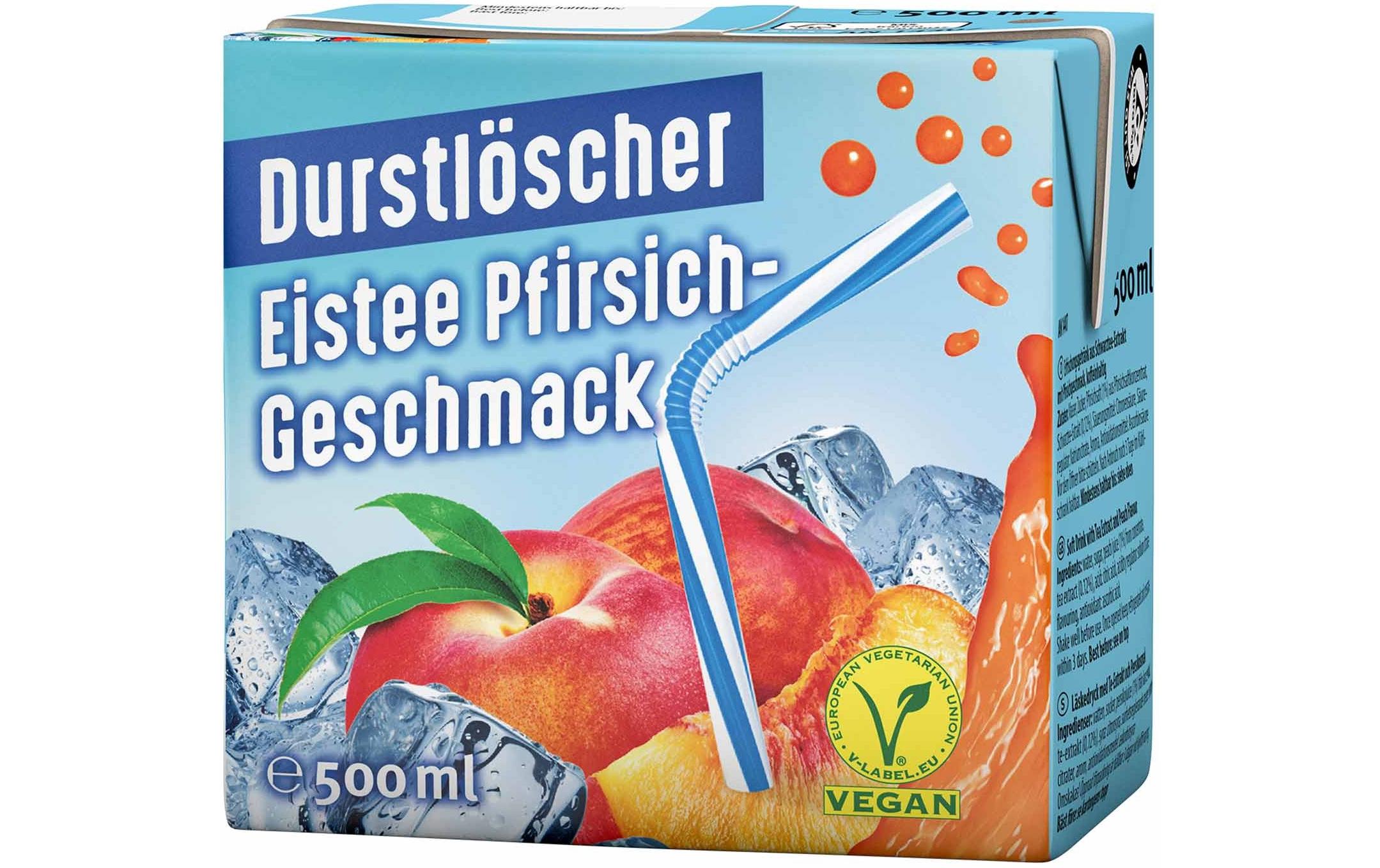 Eistee Pfirsich 0.5 lErfrischungsgetränk mit Tee-Extrakt und Pfirsich-Geschmack