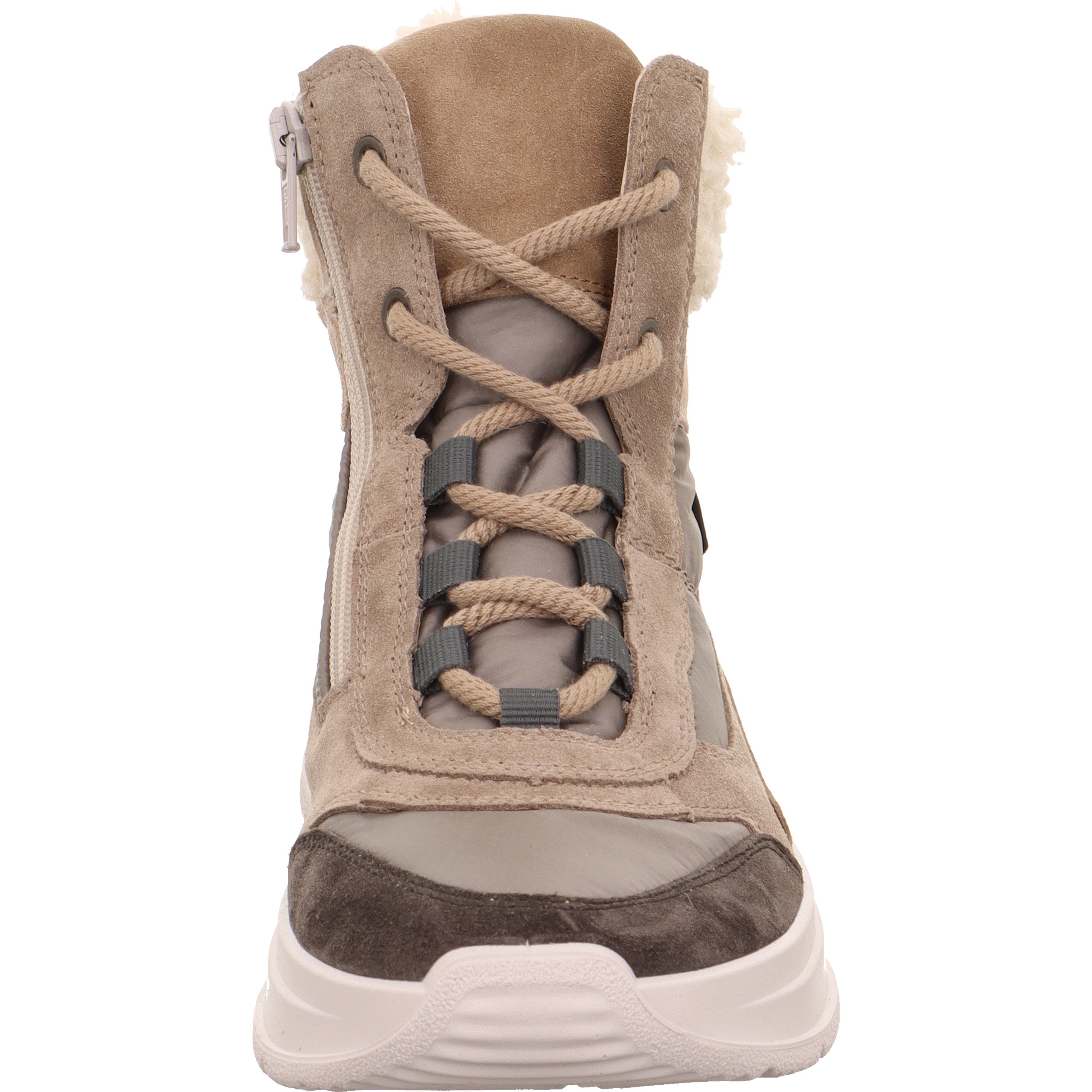 legero SPRINTER Damen  Sneaker high mit Reißverschluss - Farbe: Mehrfarbig Beige - Größe: 6