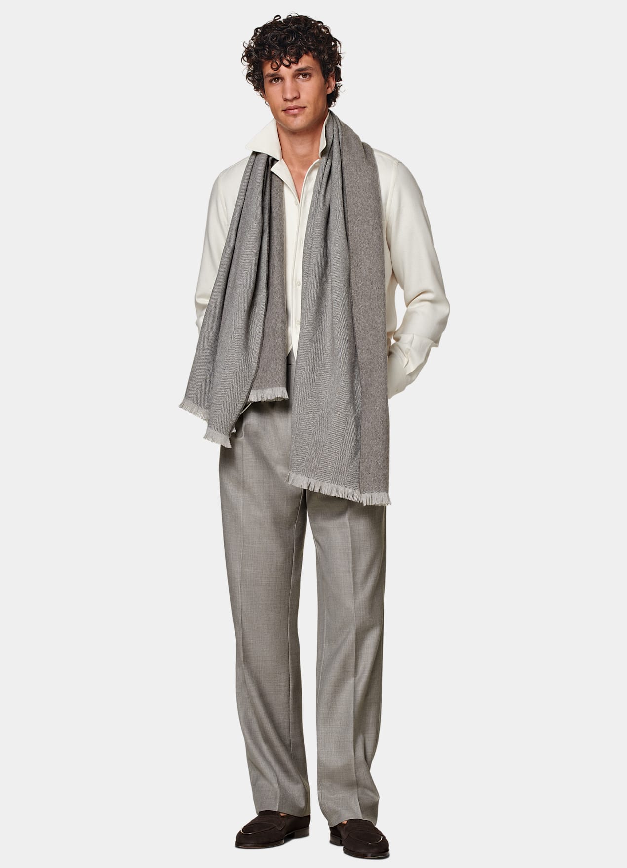 Chemise Safari blanc cassé