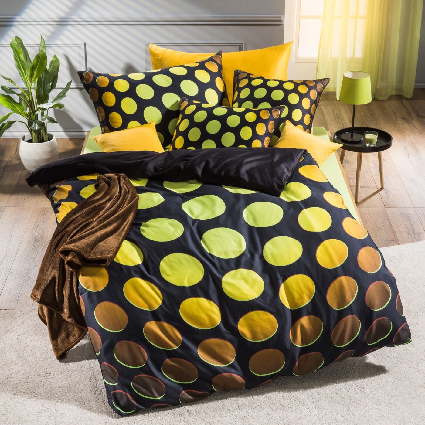 Home FashionSatin Bettwäsche «Blob»