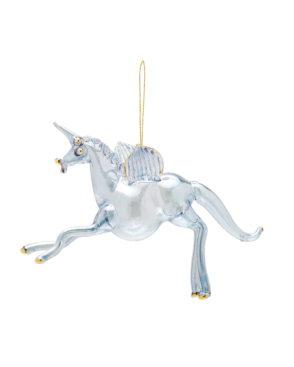Anna + Nina  Pegasus glas juleophæng - blå