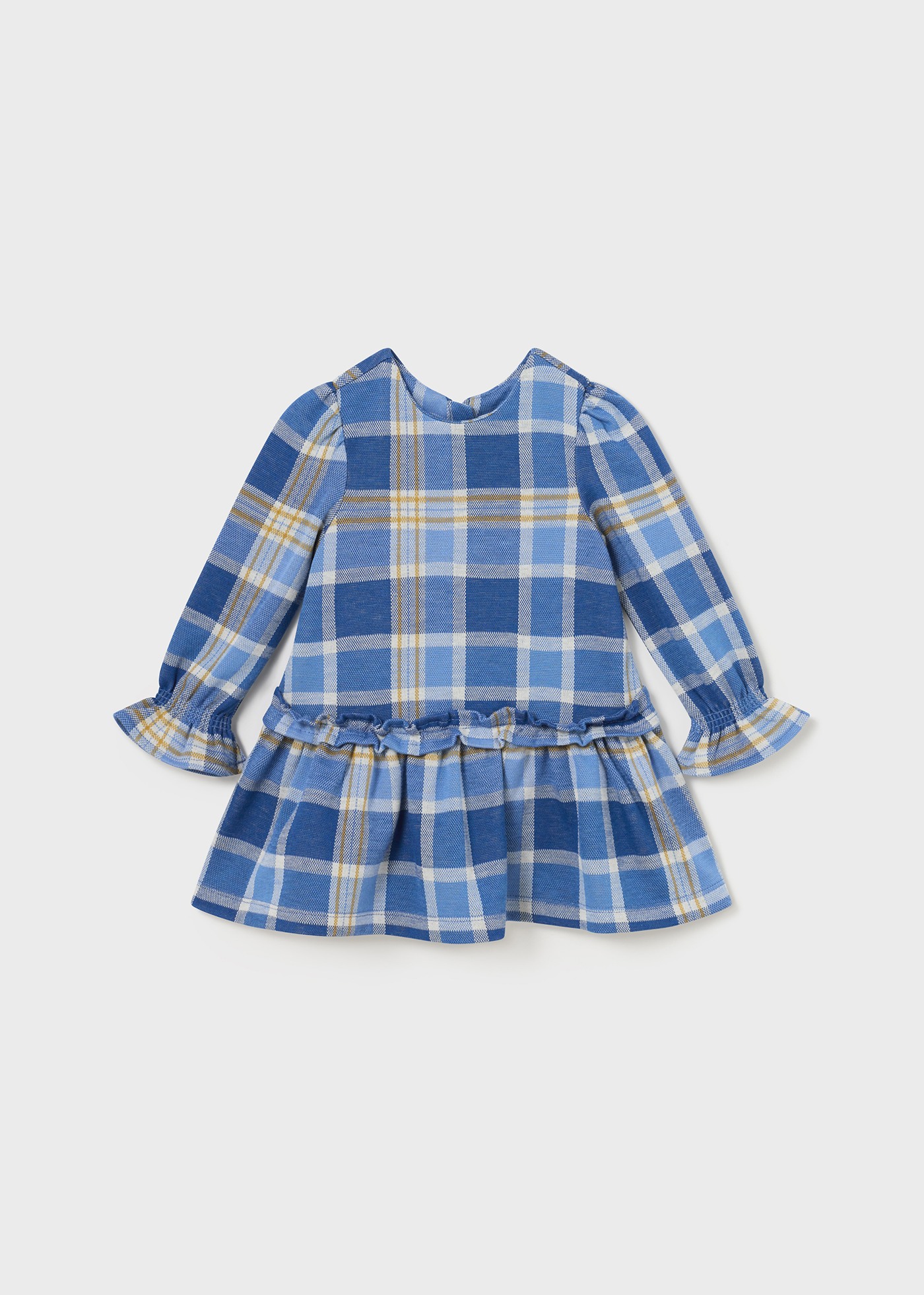 Vestido infantil com estampa xadrez