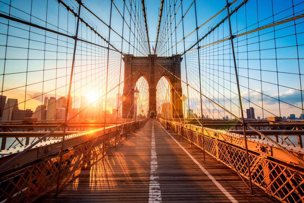 Akustikbild BROOKLYN BRIDGE 80x120cm, 7kg