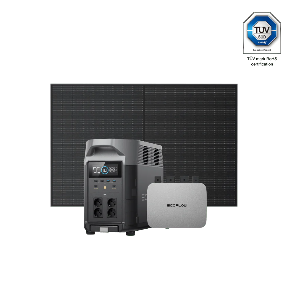 EcoFlow PowerStream Balkonkraftwerk mit 3 kWh Speicher 800W - DELTA Pro