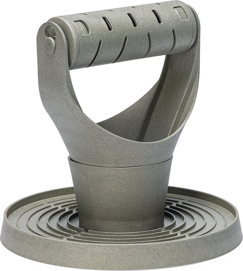 Beeztees kippenvoerbak speel- en snacktoren grijs D 30 H 31 cm