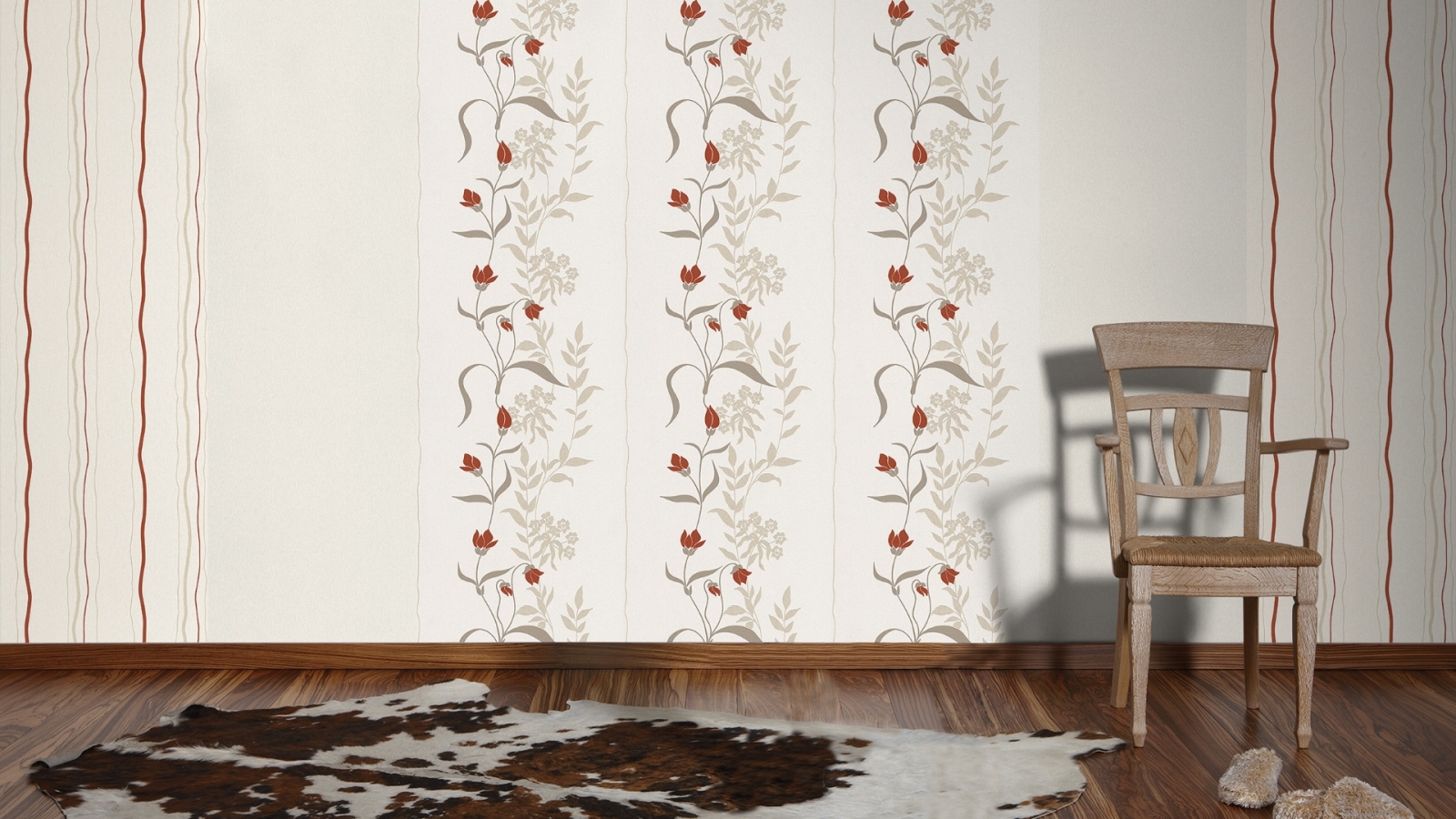 Vliestapete AVENZIO 7 - creme - uni - 10 Meter