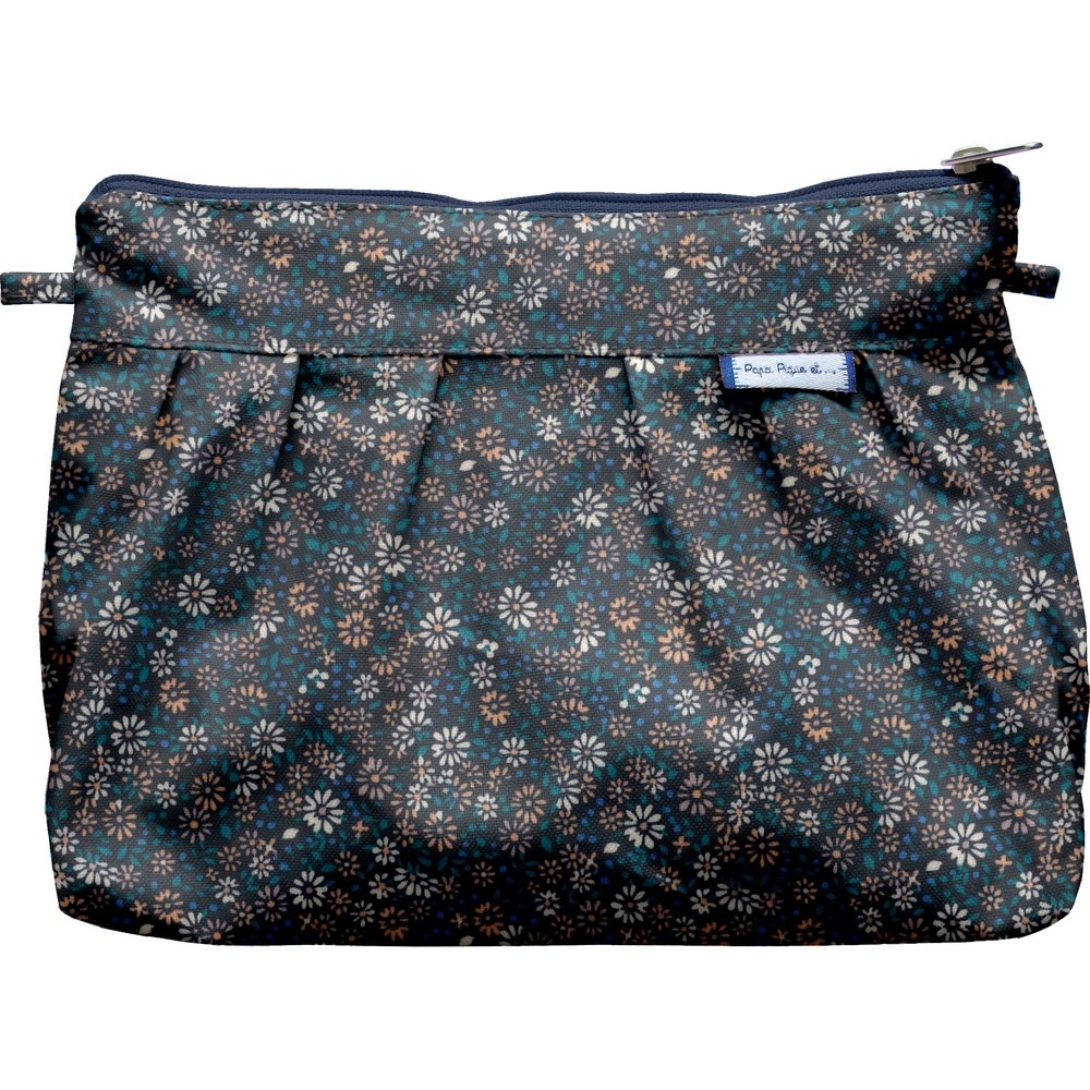 Pochette Plissée Paquerette Marine