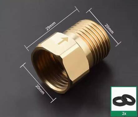 Saniclear Econo keerklep 1/2'' binnendraad x 1/2'' buitendraad