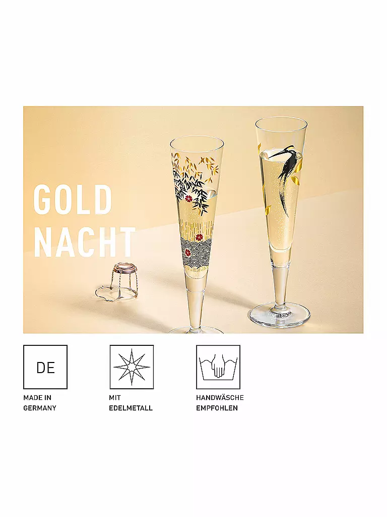 RITZENHOFF Champagnerglas Goldnacht 2022 #28 Samy Halim gold
