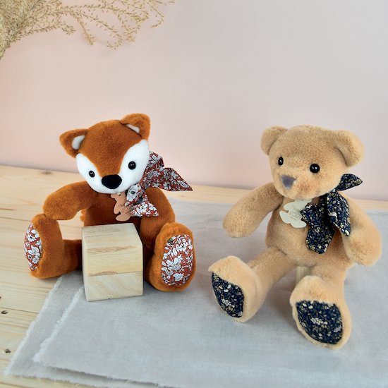 Copains Câlins Peluche Renard   Orange        25 cm   de               Histoire d'ours