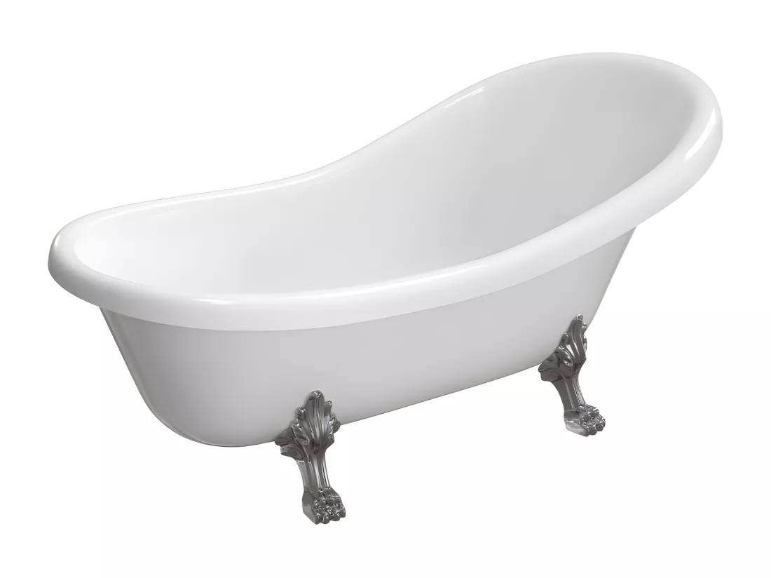 Baignoire îlot OMNIRES ATENA M+ 175X82 CM couleur : blanc finition : brillant