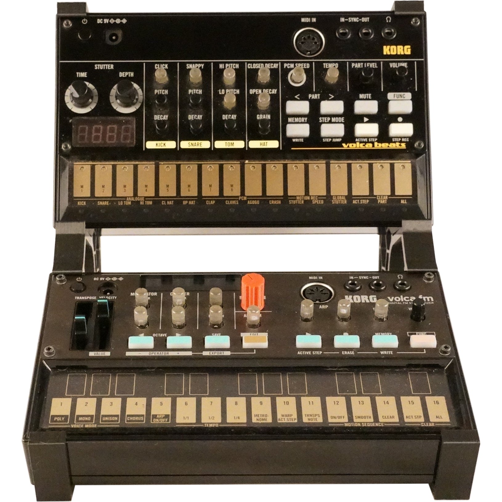 Coverup desktop statief voor Korg Volca - 2-Tier