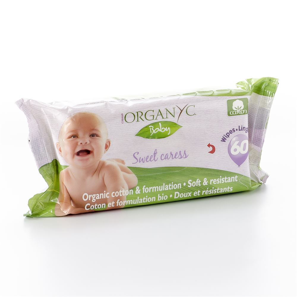 ORGANYC Feuchttücher Baby<br>60 Stück