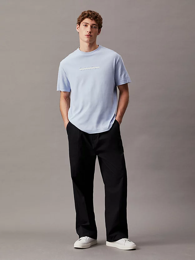 Camiseta de algodão com logotipo