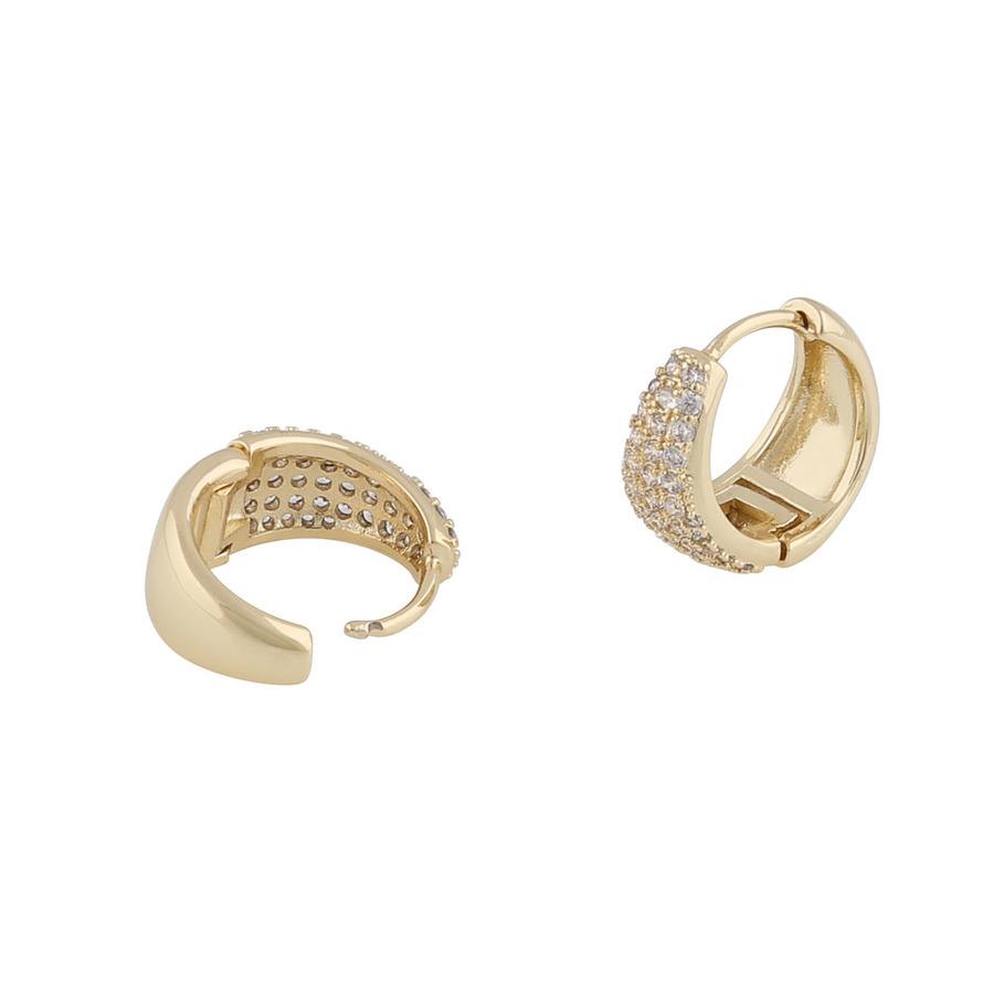 Snö Of Sweden Brooklyn Oval Ring Earring Gold/Clear Onesize