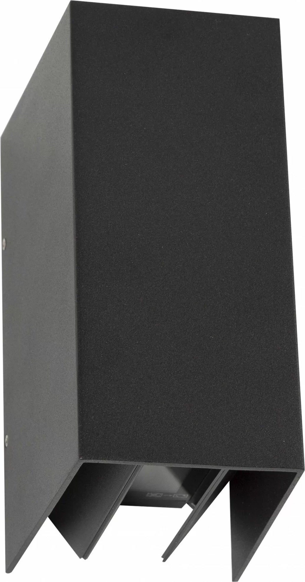 KS verlichting wandlamp Channel zwart 12 x 7,5 x 17 cm