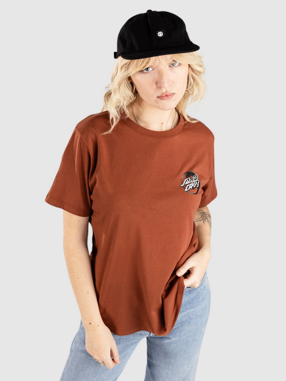 Santa Cruz Yin Yang Dot T-Shirt burnt sienna
