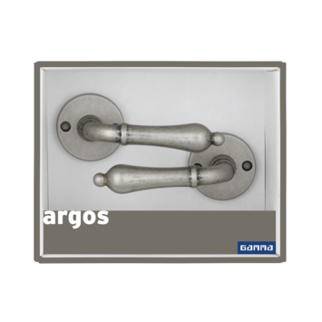 GAMMA deurkrukset Argos rozet rond tin look (messing)