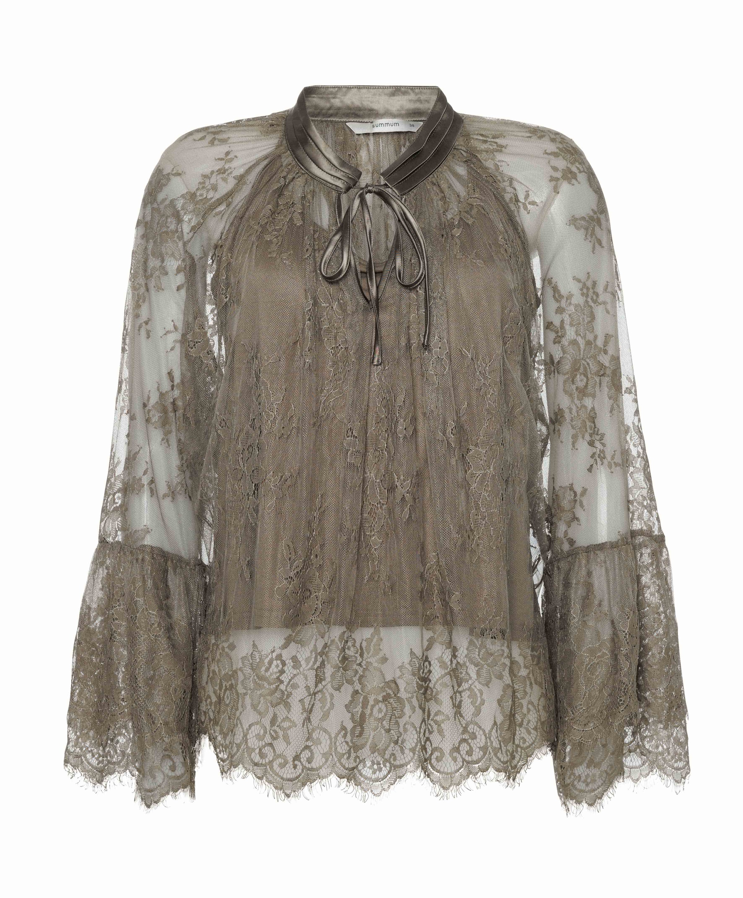 Summum Woman Dames blouse groen