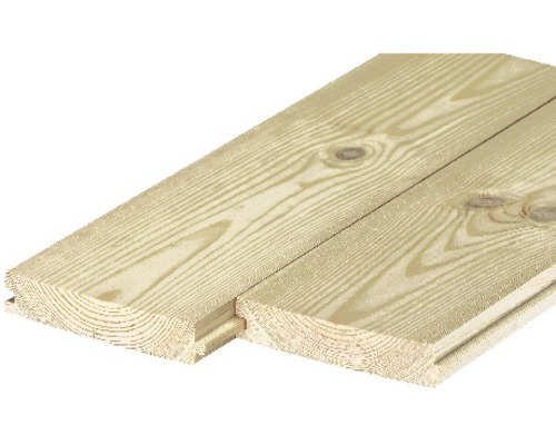 Grenen plank met messing en groef, ruw klasse B, 27x146x2000 mm