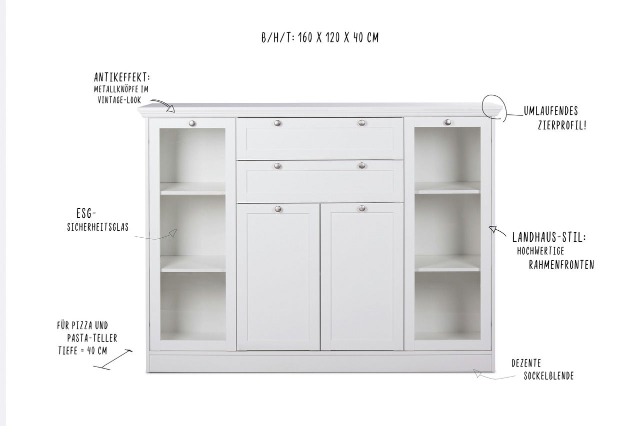 Z2 Highboard LANDWOOD