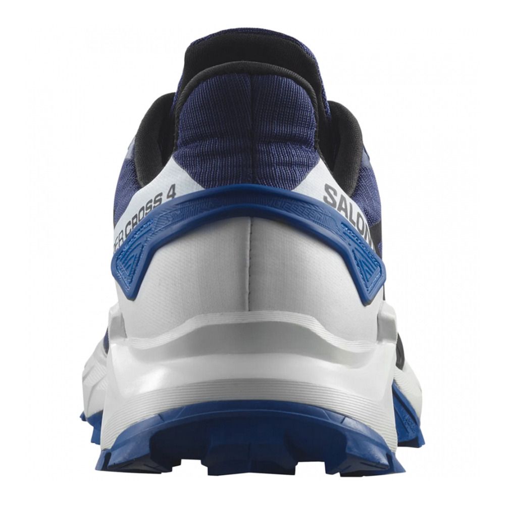 Salomon SUPERCROSS 4 - Chaussures trail Homme blue print/black/lapis blue