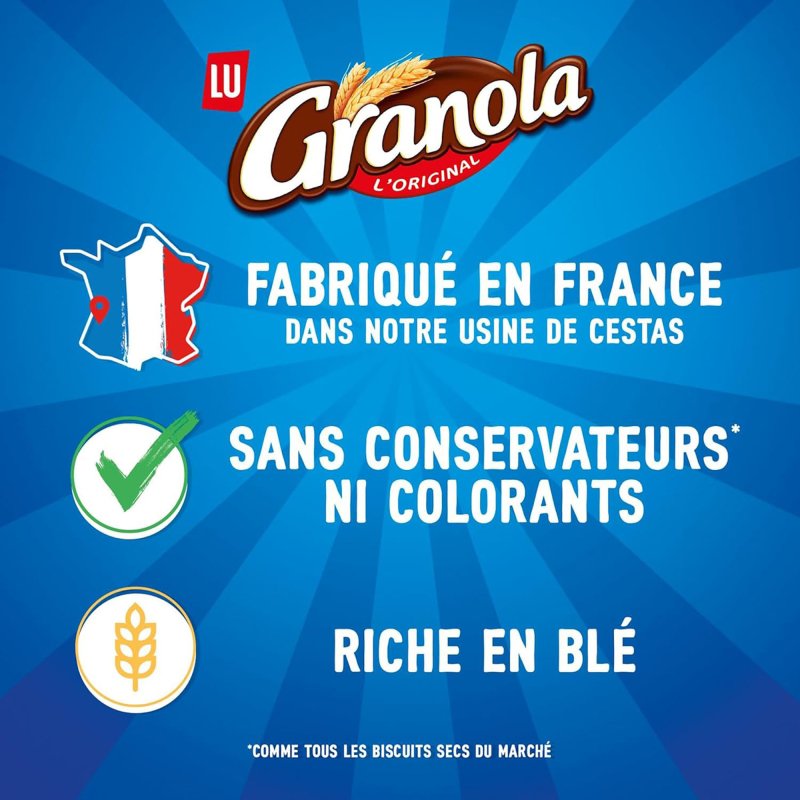 Granola chocolat au lait Lu - Paquet de 200 g
