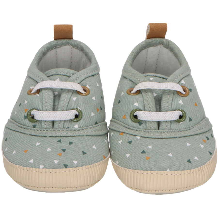 Sterntaler Babyschuh Muster steingrün