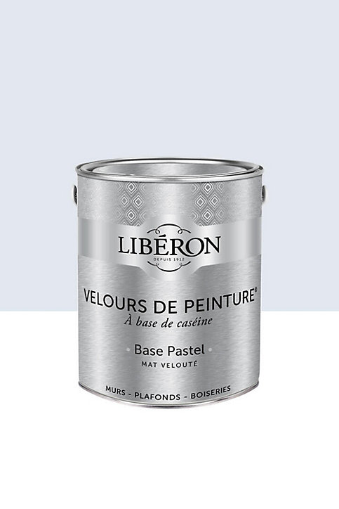 Peinture multisupport murs, plafonds et boiseries Velours de peinture blanc de meudon Libéron 2,5L