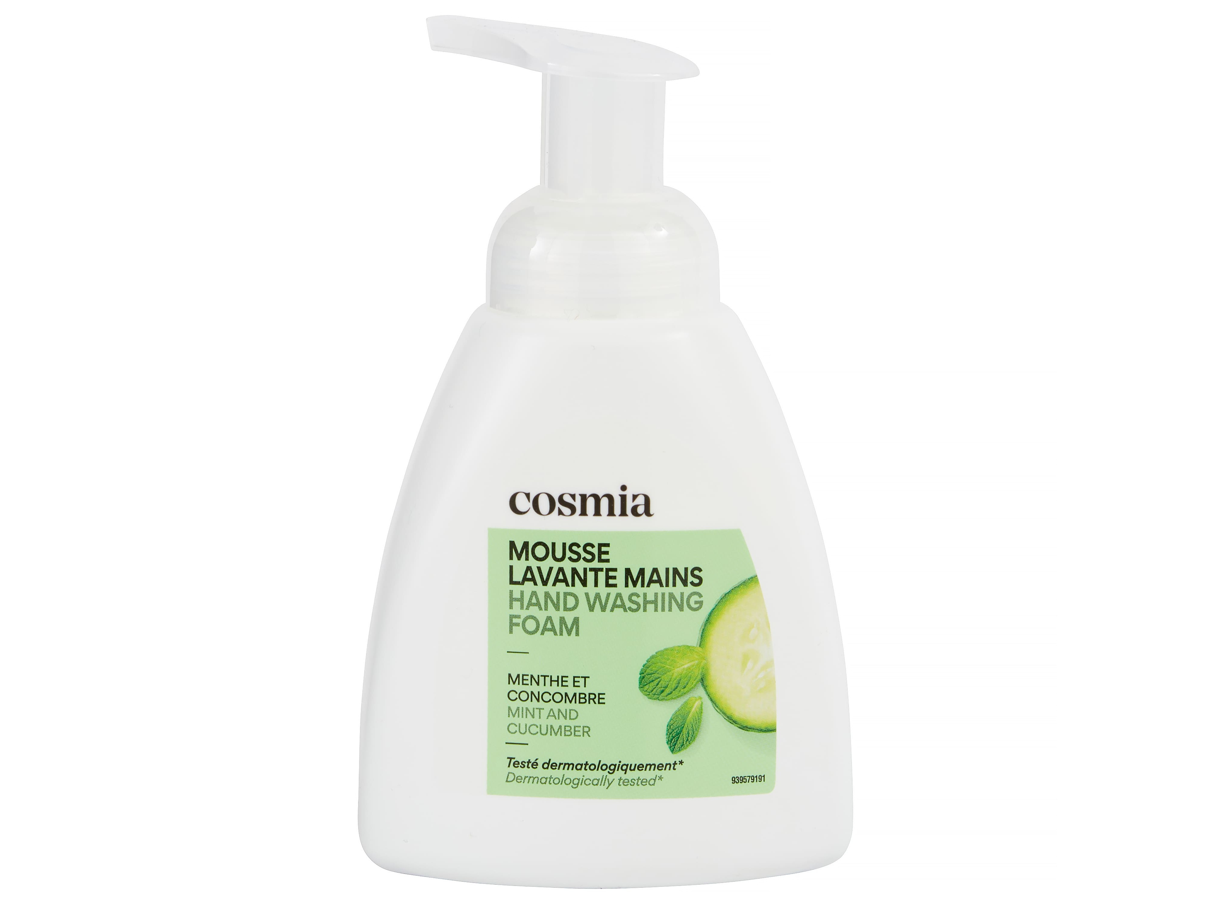 SABONETE EM ESPUMA COSMIA HORTELÃ E PEPINO 300ML