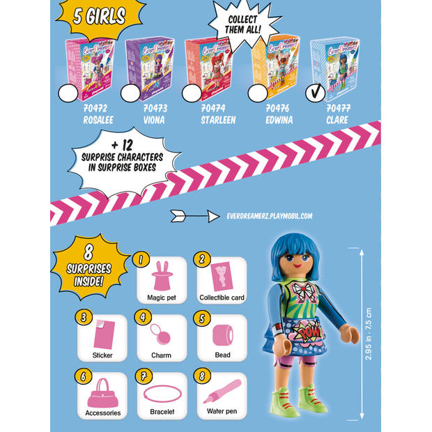 PLAYMOBIL Everdreamerz Clare Comic World 30-delig (70477)
