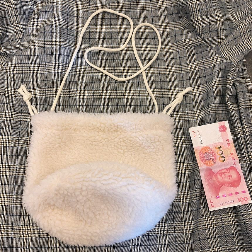 Glotto - Fuzzy Crossbodytas met trekkoord