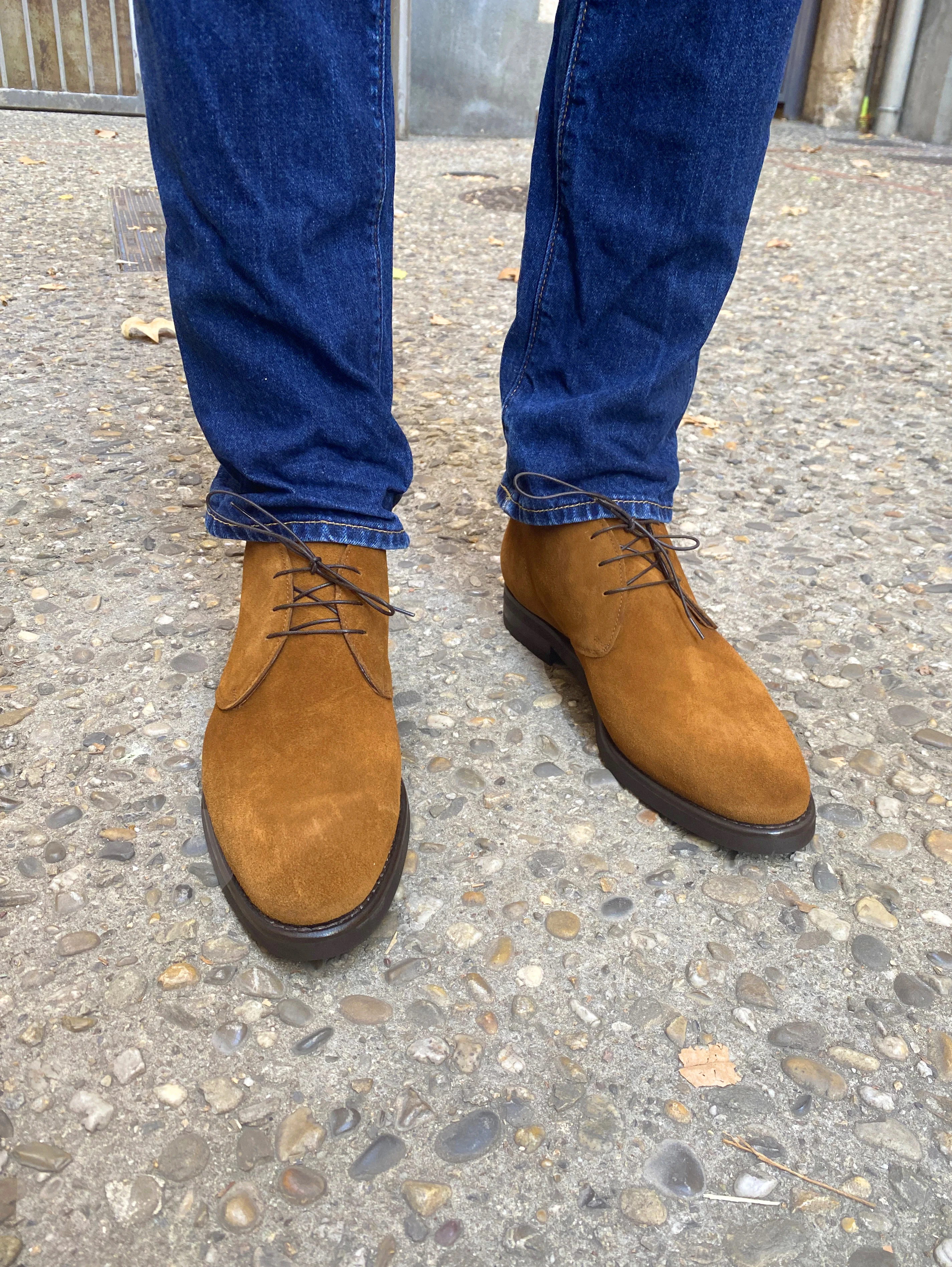 UPPER SHOES - BOOTS A326 COGNAC
