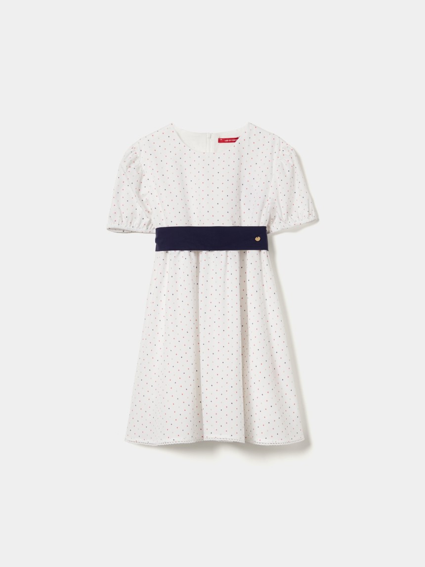 Vestido manga curta com leões