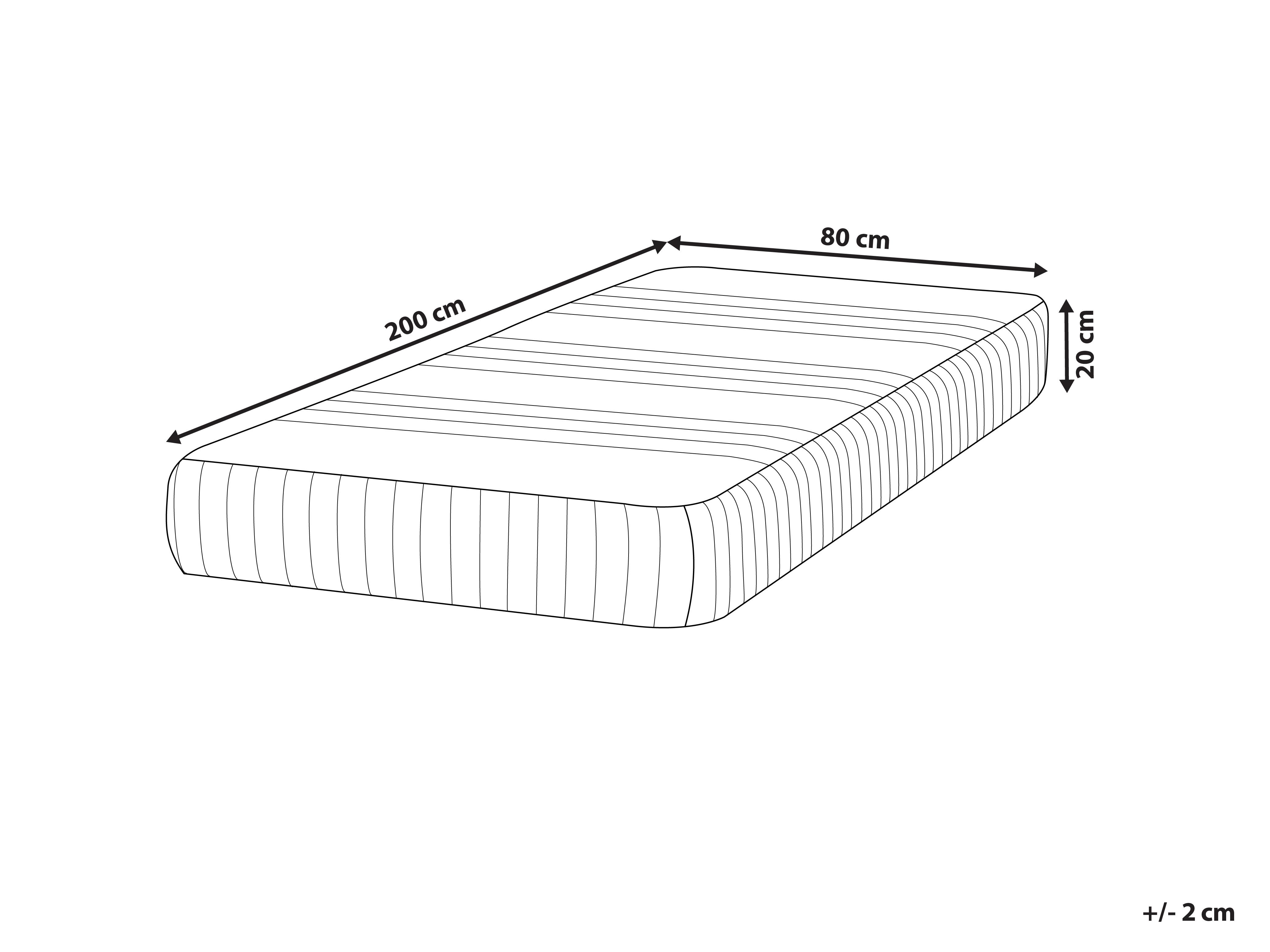 Gel traagschuimmatras HAPPINESS H2/3 Medium 80 x 200 cm