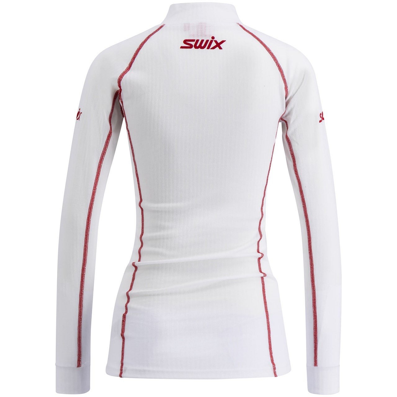 RaceX Classic Half Zip Dame Bright White/Swix Red