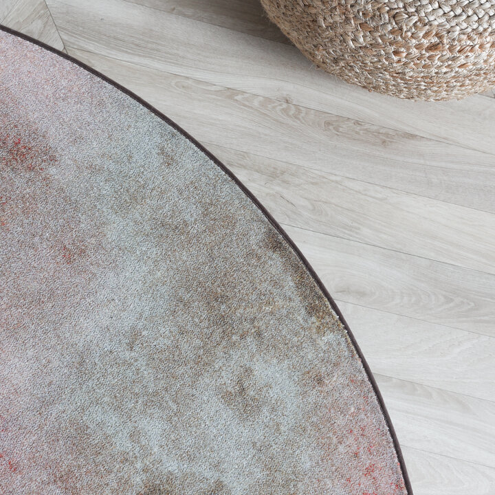 Rond design vloerkleed - Lunara Rood
