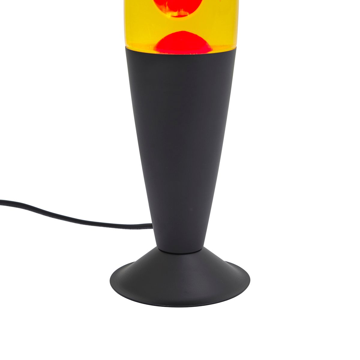 Lavalamp geel met rode wax incl. LED - Molten Lava