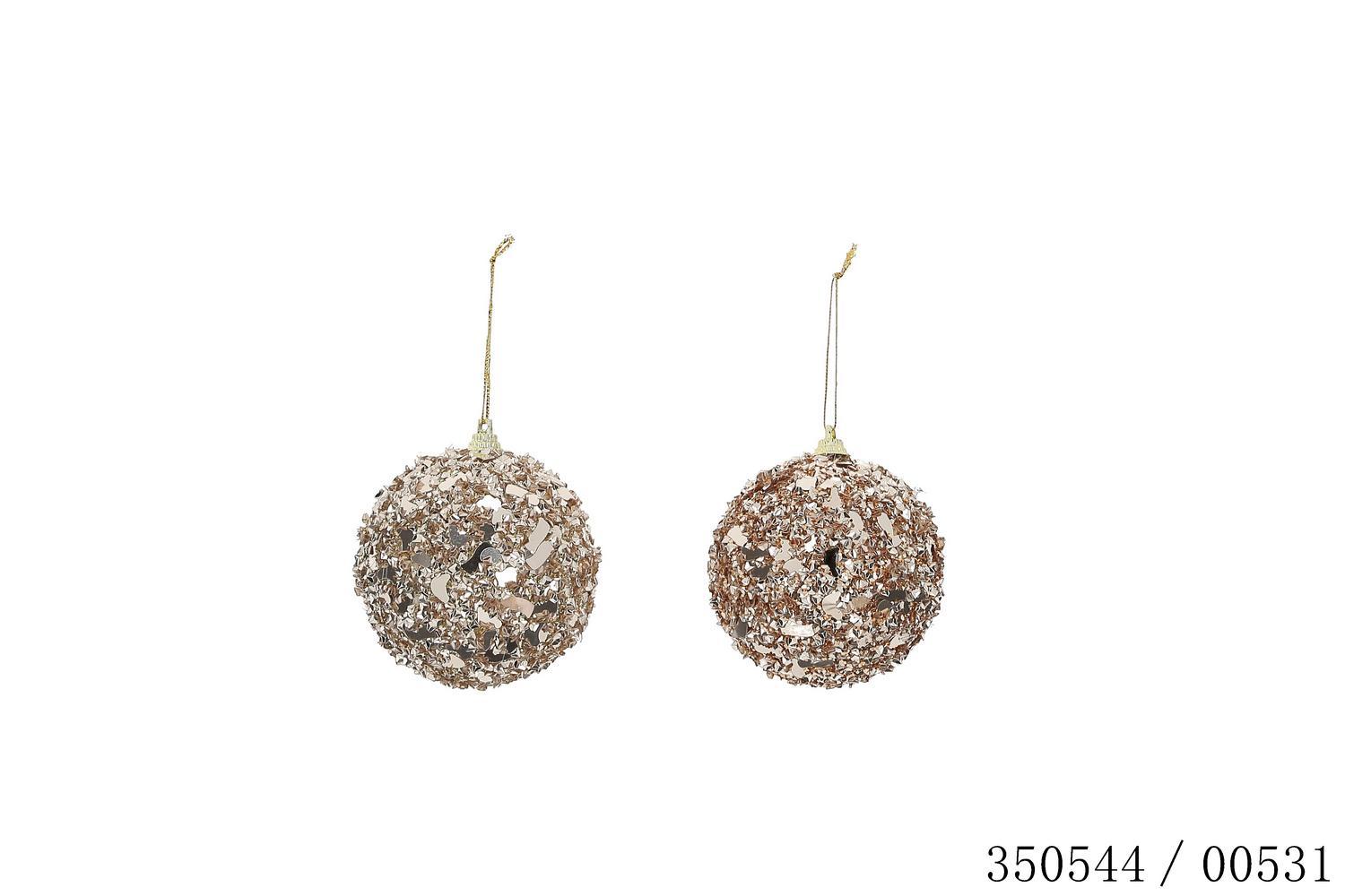BOULE NOEL D.8CM COPPER