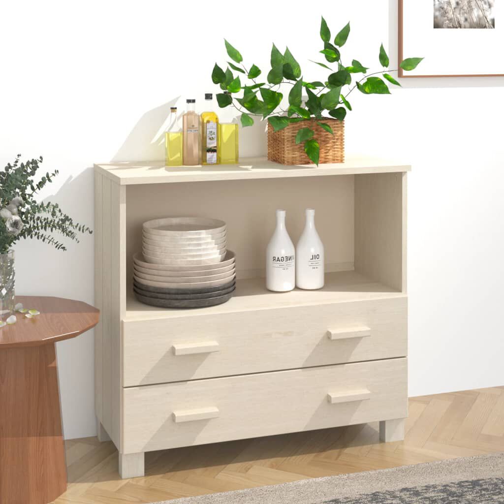 vidaXL HAMAR Kast Honingbruin 85x35x80 cm Dennenhout