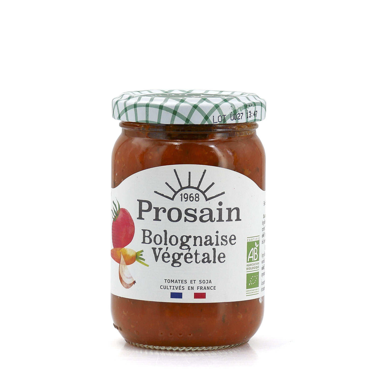 Sauce tomate bolognaise végétale bio - Prosain