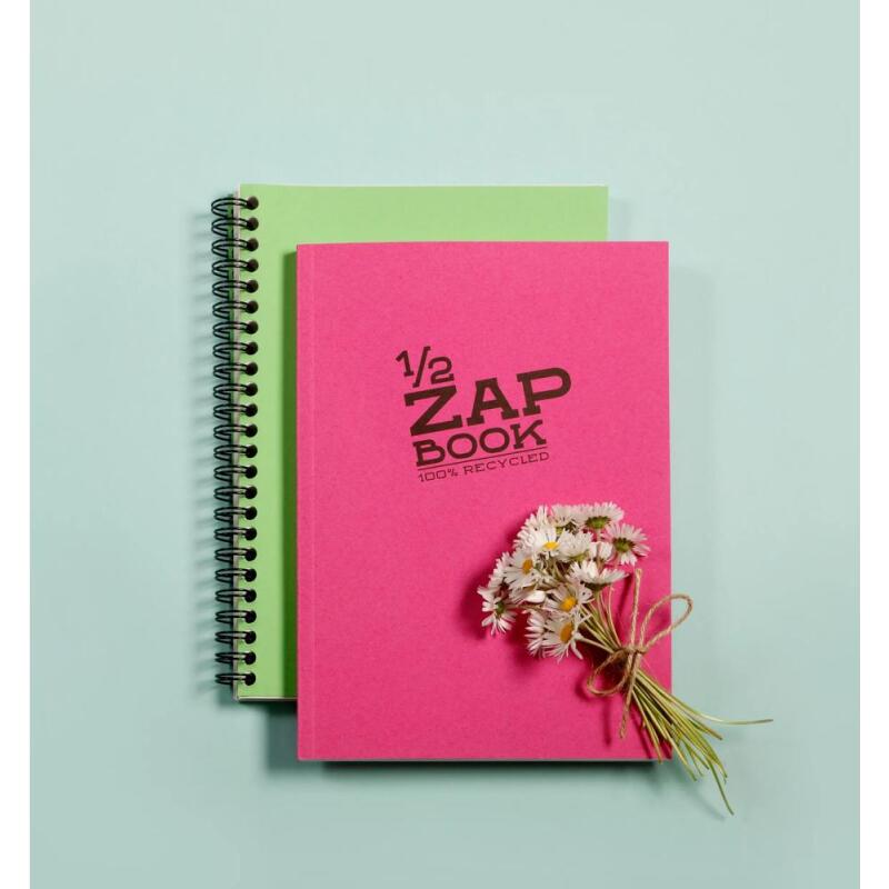1/2 Zap Book carnet collé 80F A6 80g - Aléatoire