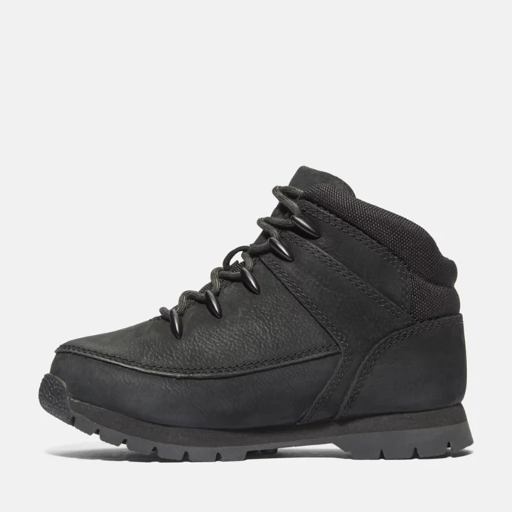 Bota Euro Sprint Mid Hiker para Jovens em Nobuck Preto